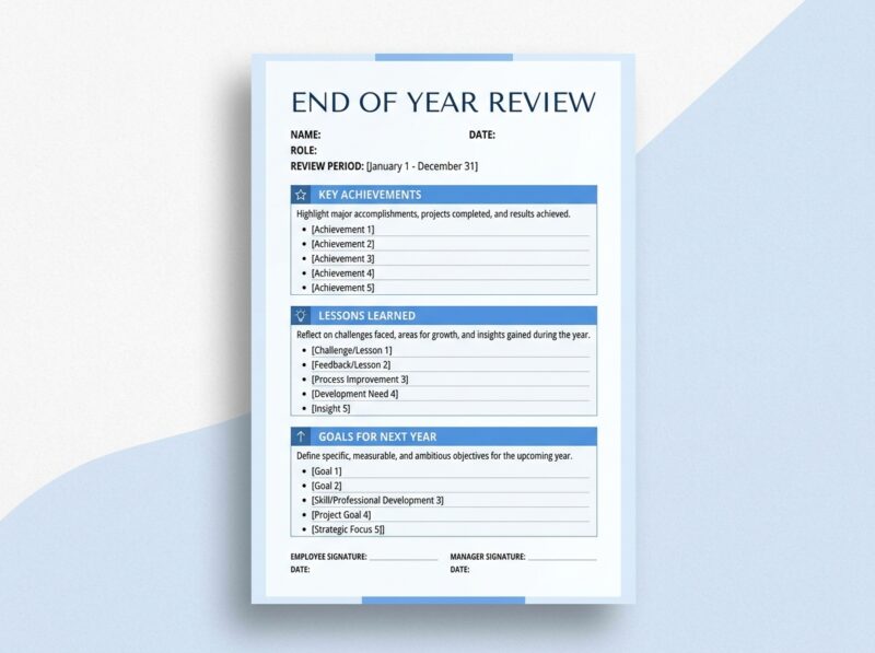 End-of-Year Reflection – free Notion End of Year Reflection template